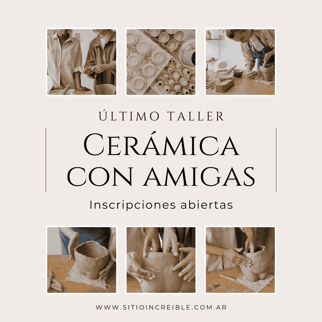 Post para Instagram Collage Anuncio de Taller Minimalista Beige