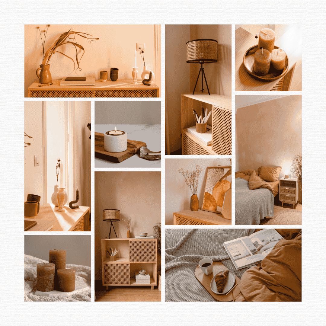 Posteo de Instagram Collage Fotos Decoracion Interiores Tierra